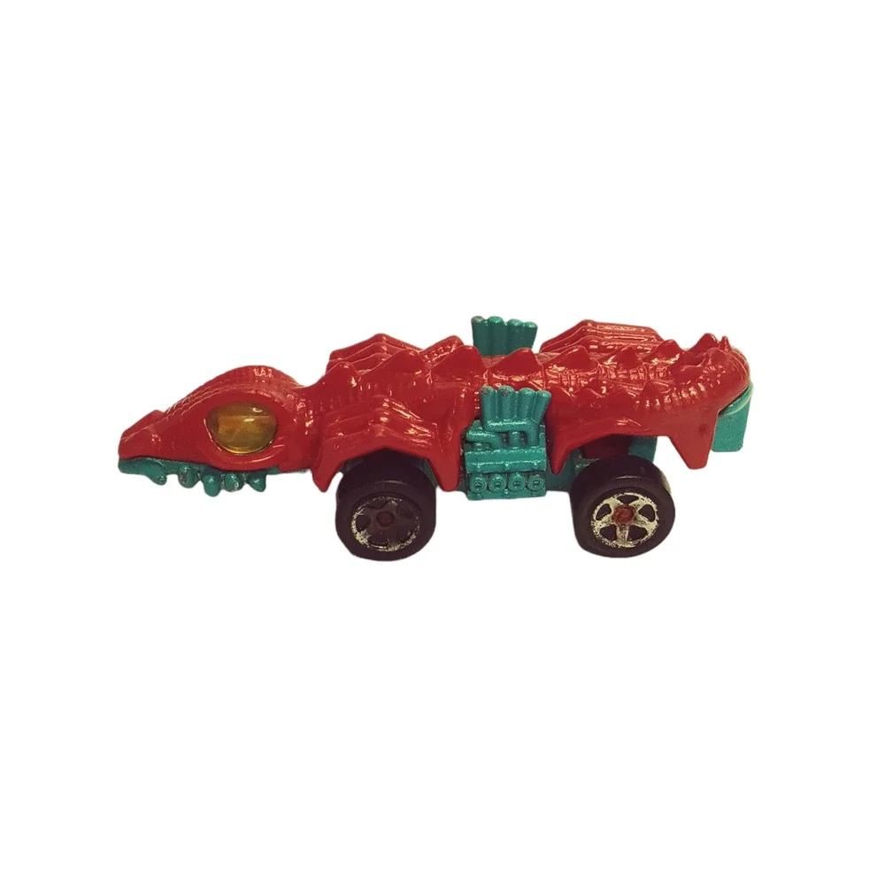 Hot Wheels Crocodile Car Red Blue Alligator Vehicle Mattel Diecast Collectible